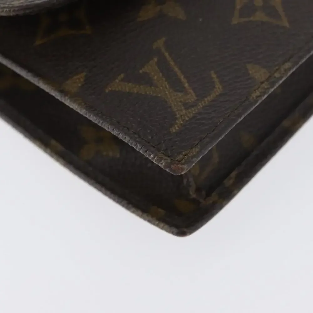 Louis Vuitton Monogram Pochette Rabat 20 Clutch Bag Brown